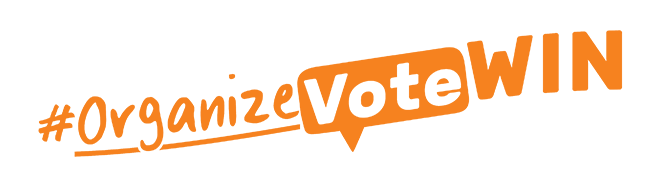 Organize. Vote. WIN! Logo